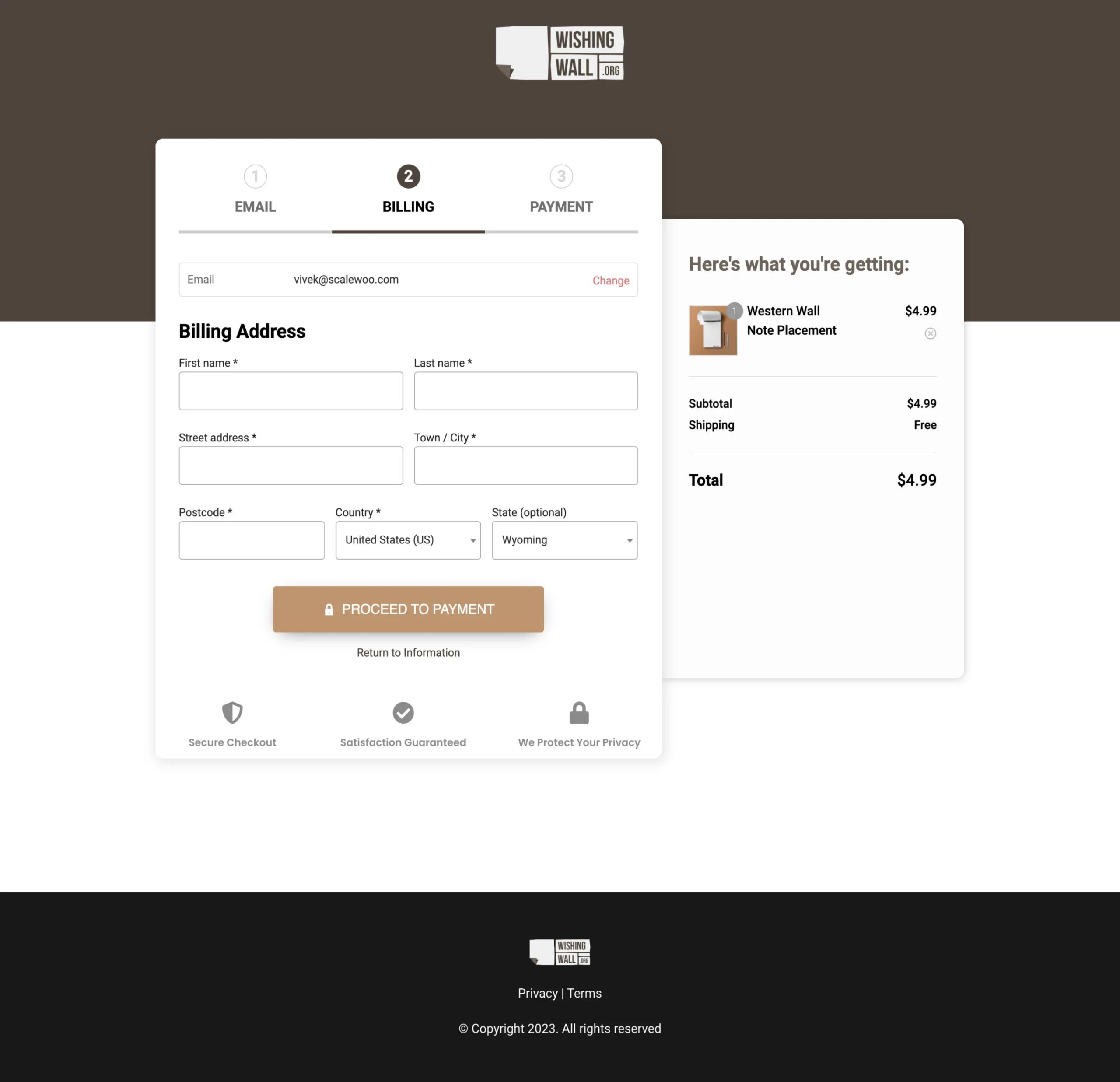 After: optimized checkout